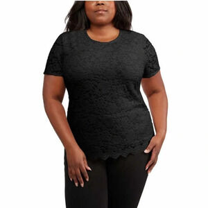 Teddi Rose Ladies Lace Top Black -